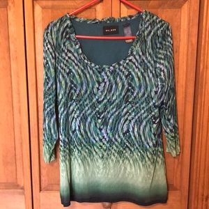 Axcess Womens 3/4 length sleeve blouse